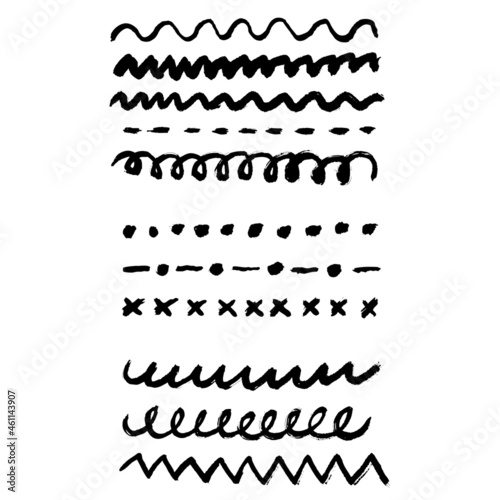 Abstract hand drawn pattern. Vector illustration.