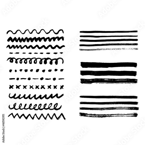 Abstract hand drawn pattern. Vector illustration.