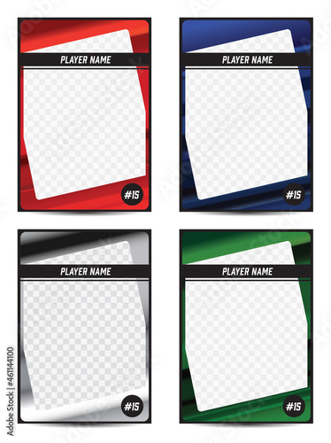 sport player trading card frame border template design flyer