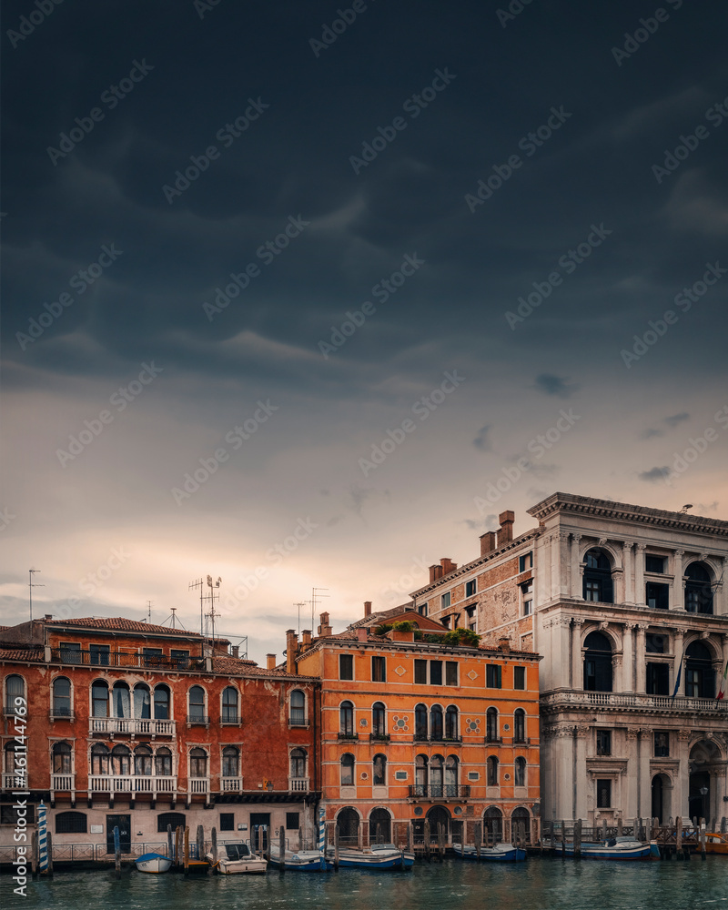 Mammatus clouds in city of Venice, Italy. Mammatus clouds in city of Venice, Italy.