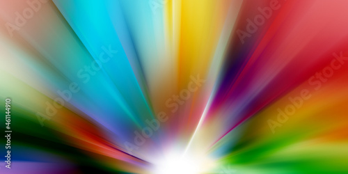 Abstract Light burst on a black background 