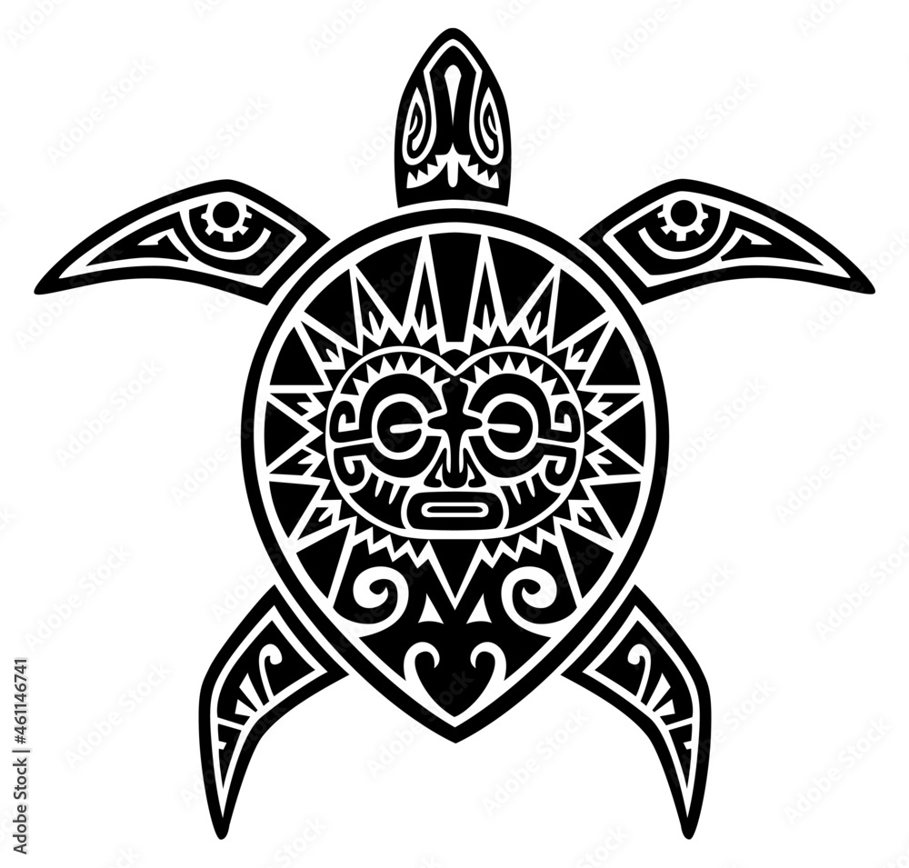 polynesian art turtle
