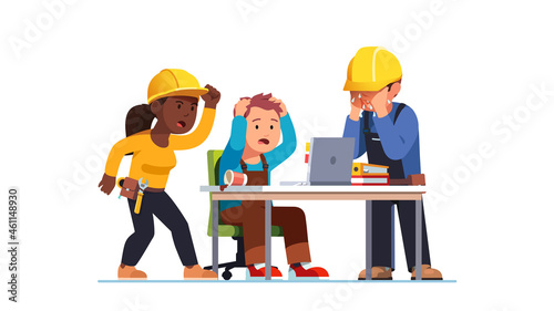 Builder worker big failure, suffering huge loss