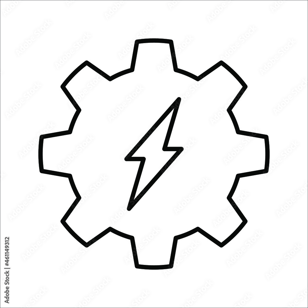 Gear wheel energy icon. vector illustration of gear wheel energy icon on white background. eps 10 Gear wheel energy icon. vector illustration of gear wheel energy icon on white background. eps 10