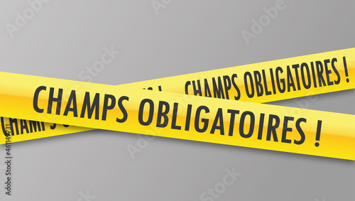 Logo champs obligatoires.