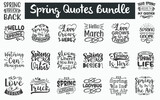 Spring Quotes SVG Designs Bundle. Spring quotes SVG cut files bundle, Spring quotes t shirt designs bundle, Quote about Spring, Funny Spring quote cut files, Funny Spring eps files, Spring quotes