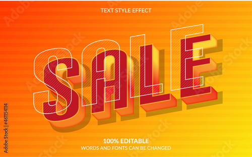 Editable Text Effect, Sale Text Style