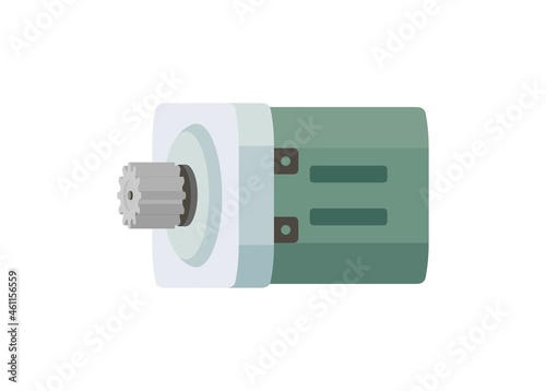 Photography Dynamo. Generator. Simple flat illustration