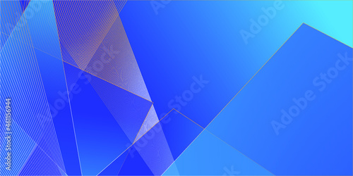 Abstract Blue Background With Triangles