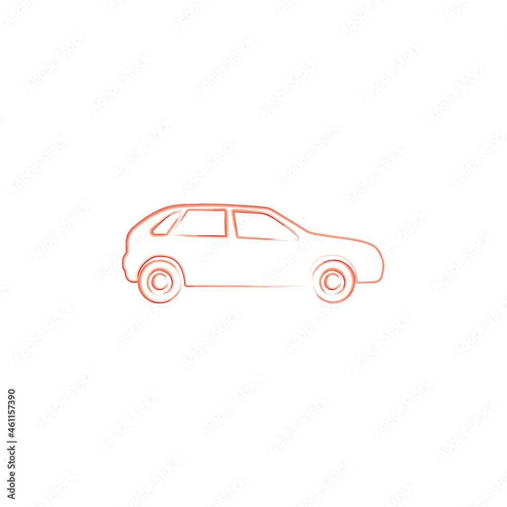 Car Icon Watercolor Vector Vehicles symbol