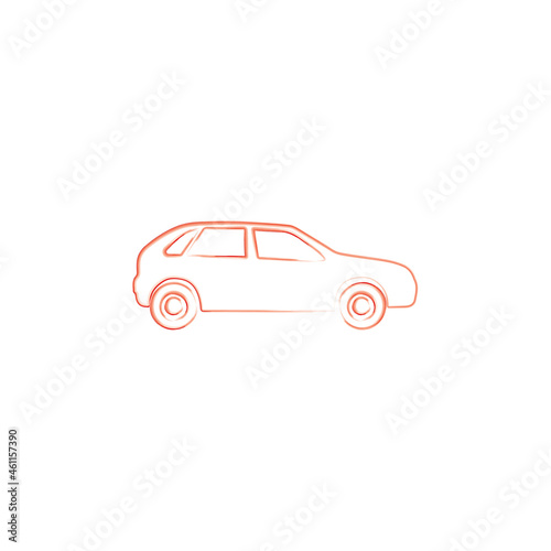 Car Icon Watercolor Vector Vehicles symbol