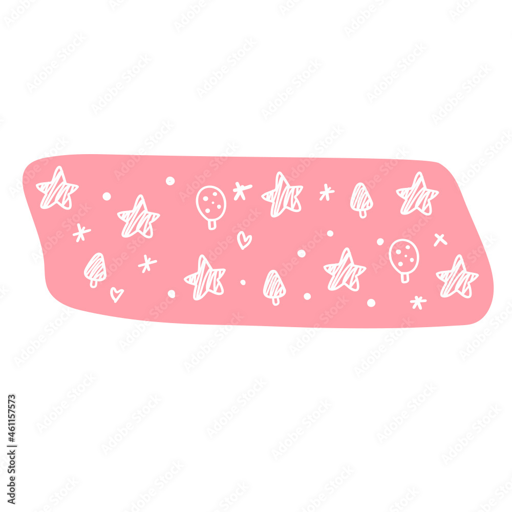star doodle on pink background washi tape star doodle on pink background washi tape