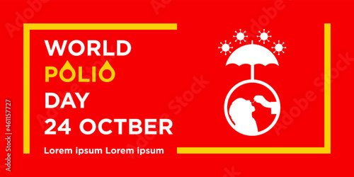 polio. día mundial del polio 24 de octubre. inmunización. vacuna.