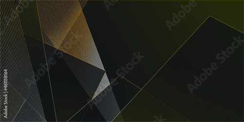 Gold elegant wedding invitation template. Abstract vector background illustration. Black and grey paint backdrop for design brochure, invitation 