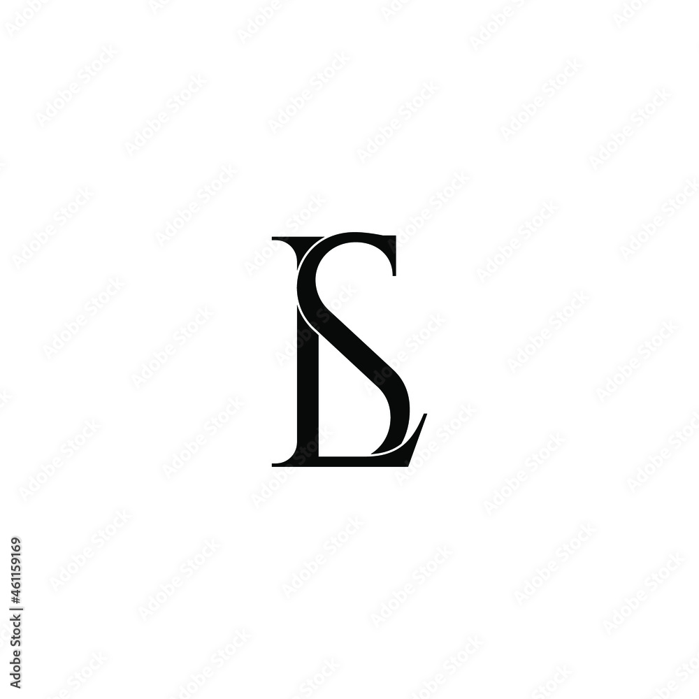 ls initial letter monogram logo design ls initial letter monogram logo design