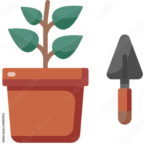 gardening flat icon