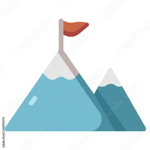 hiking flat icon