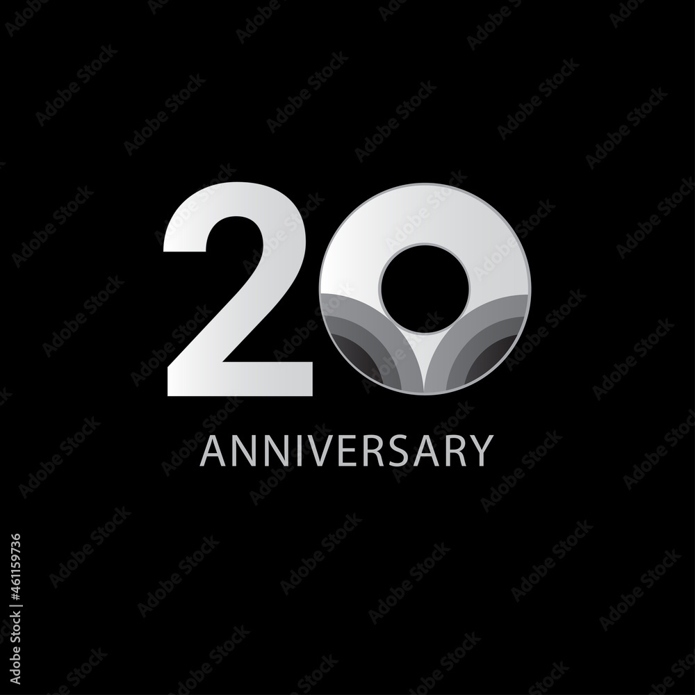 20 Years Anniversary Celebration Vector Template Design Illustration 20 Years Anniversary Celebration Vector Template Design Illustration