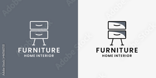 property interior furniture logo design vector