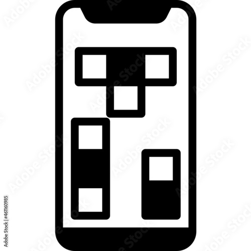 game solid line icon