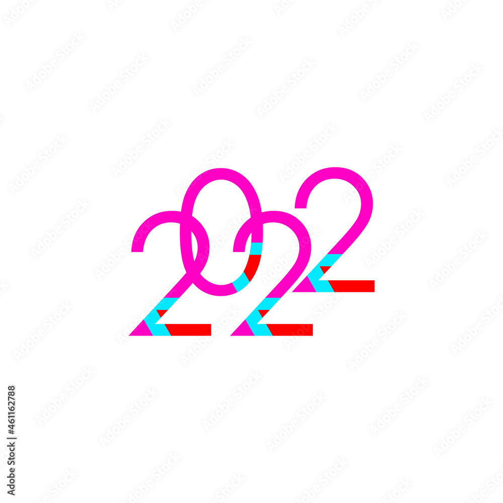 Happy New Years 2022 Celebration Vector Template Design Illustration Happy New Years 2022 Celebration Vector Template Design Illustration