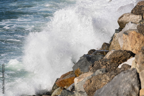 Aerial Views Of Ocean Coastline photo