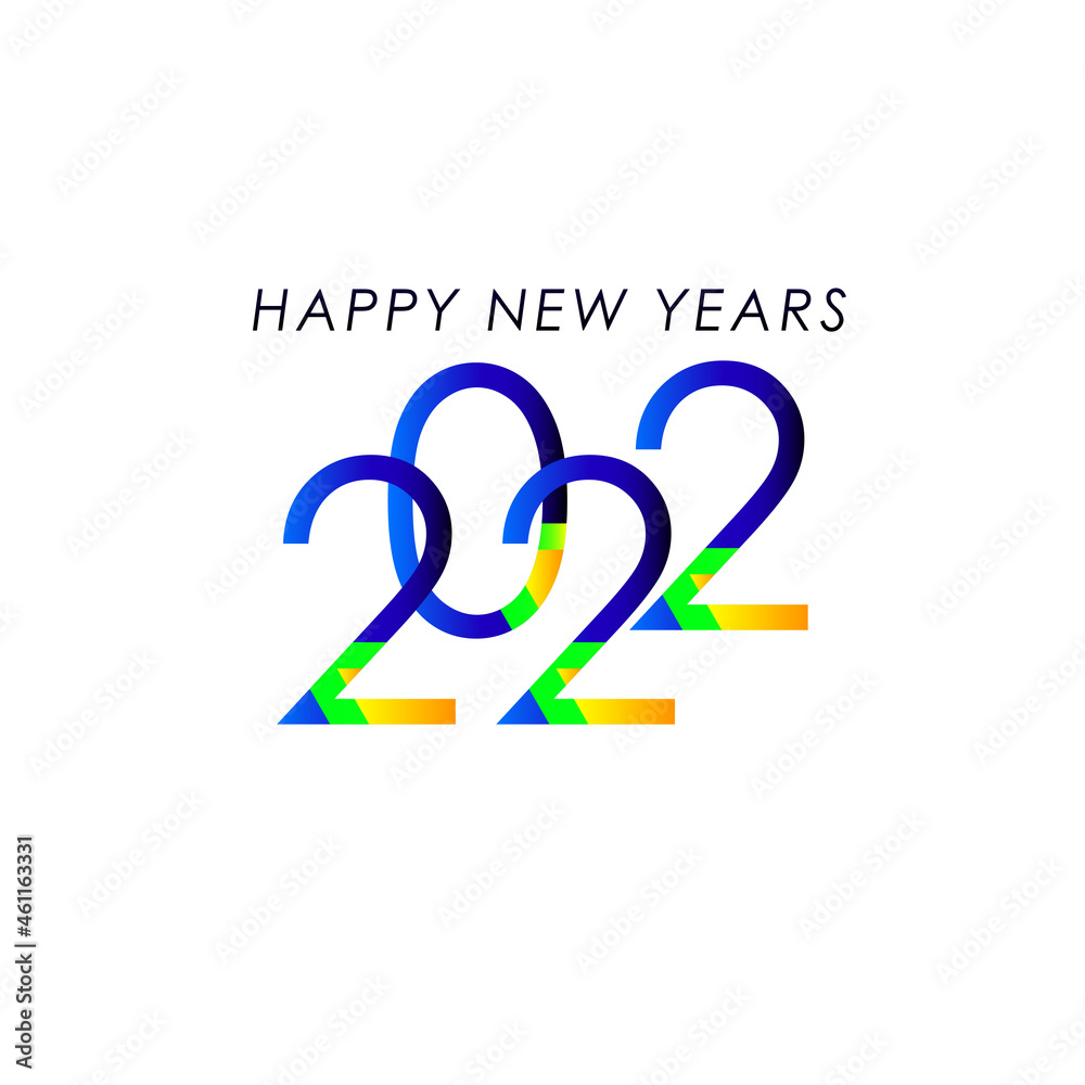 Happy New Years 2022 Celebration Vector Template Design Illustration Happy New Years 2022 Celebration Vector Template Design Illustration