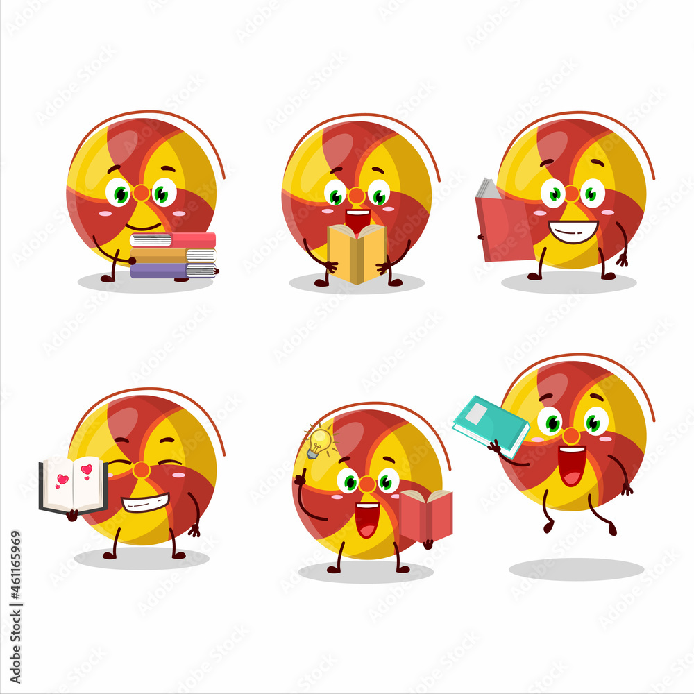 A picture of ground spinners fireworks cartoon character concept reading an amusing book A picture of ground spinners fireworks cartoon character concept reading an amusing book
