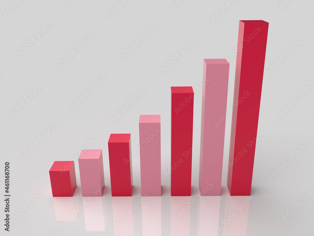 Illustration of diagram with the growing progress. Business concepts Illustration of diagram with the growing progress. Business concepts