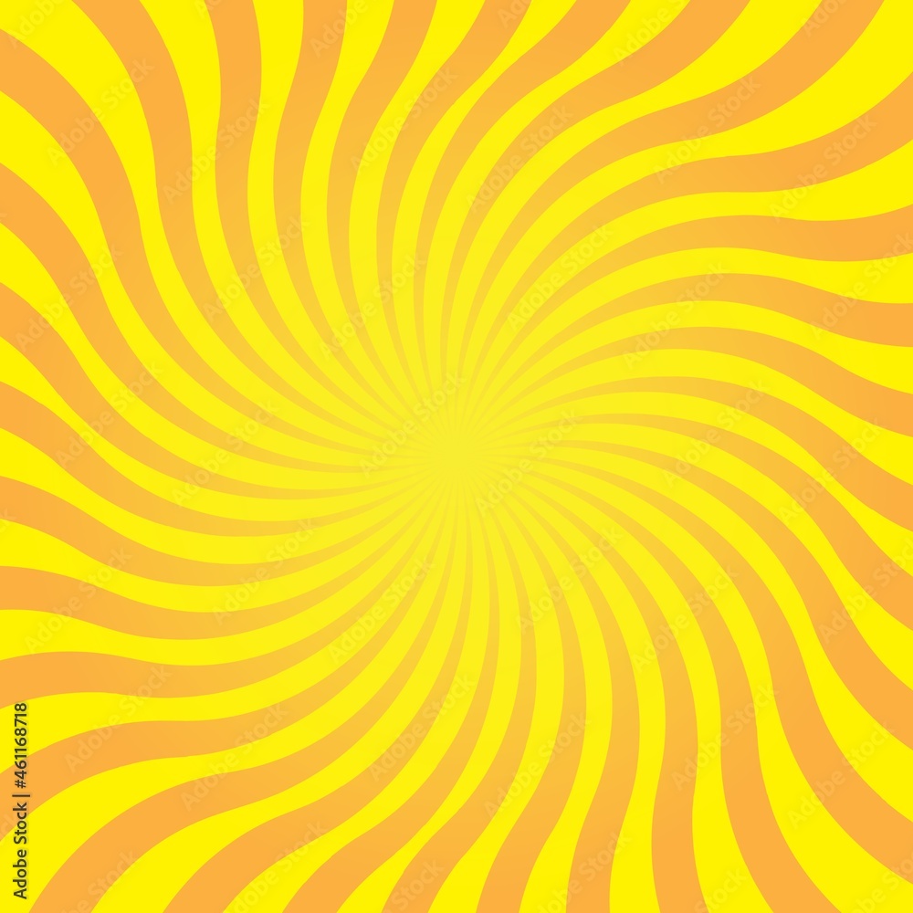 Obraz premium Abstract yellow background with sun ray. Summer vector illustration