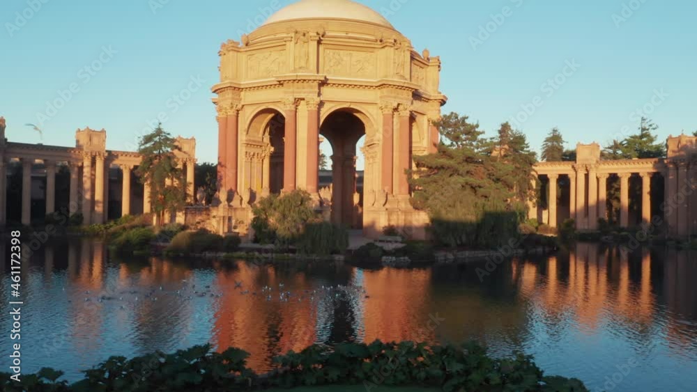Aerial: The Palace Of Fine Arts San Francisco, USA Aerial: The Palace Of Fine Arts San Francisco, USA