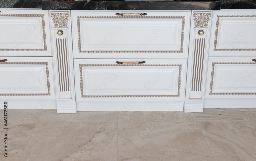 facades of a cohon set made of white painted ash facades of a cohon set made of white painted ash