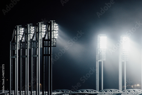 Photography Stadium Lights in the Fog - Cleveland, OH