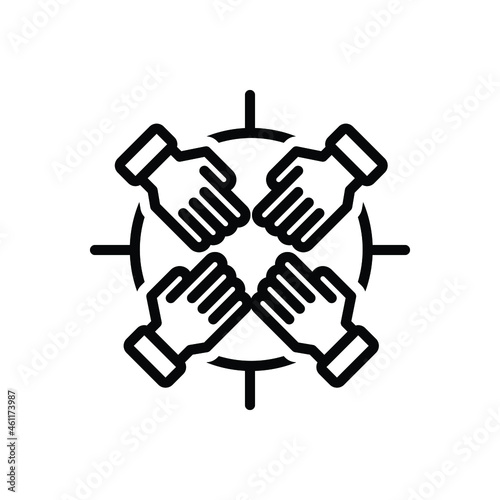 Black line icon for unity