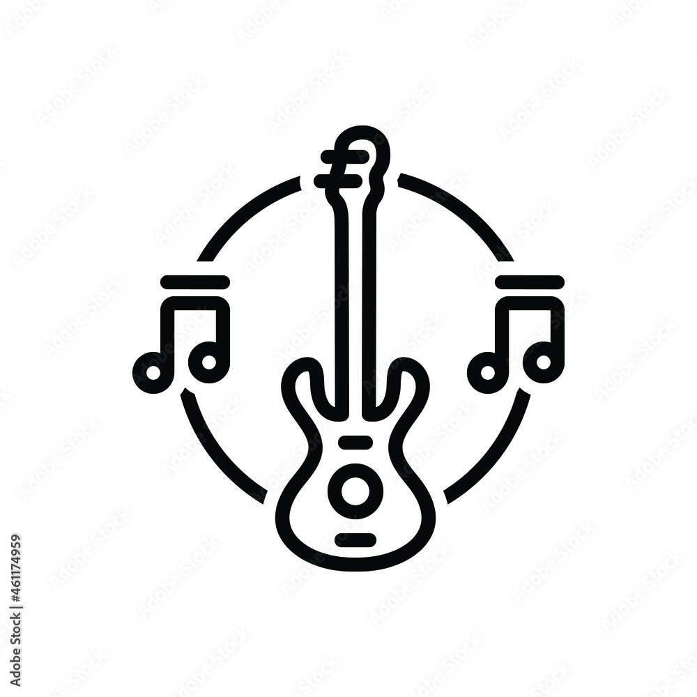 Black line icon for instrument Black line icon for instrument