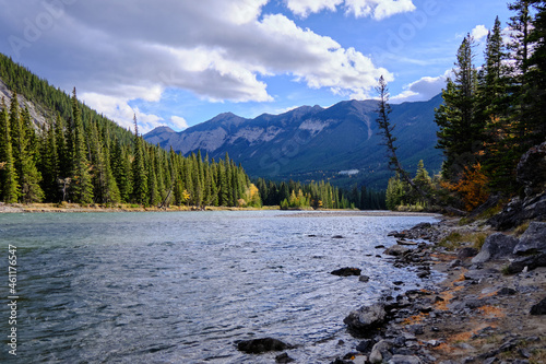 Bow River in Banff National Park, Alberta, Canada