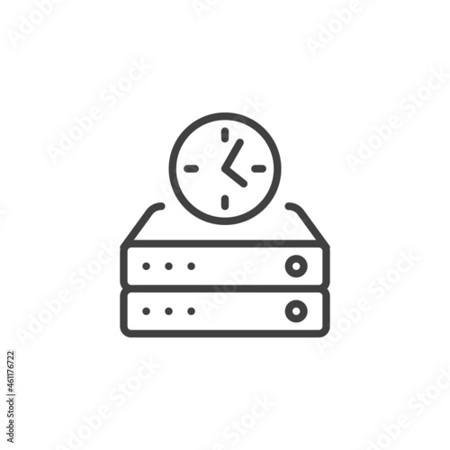Real-time data line icon