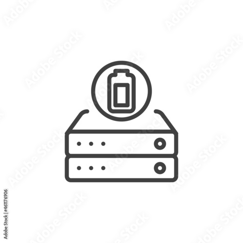 Data power line icon