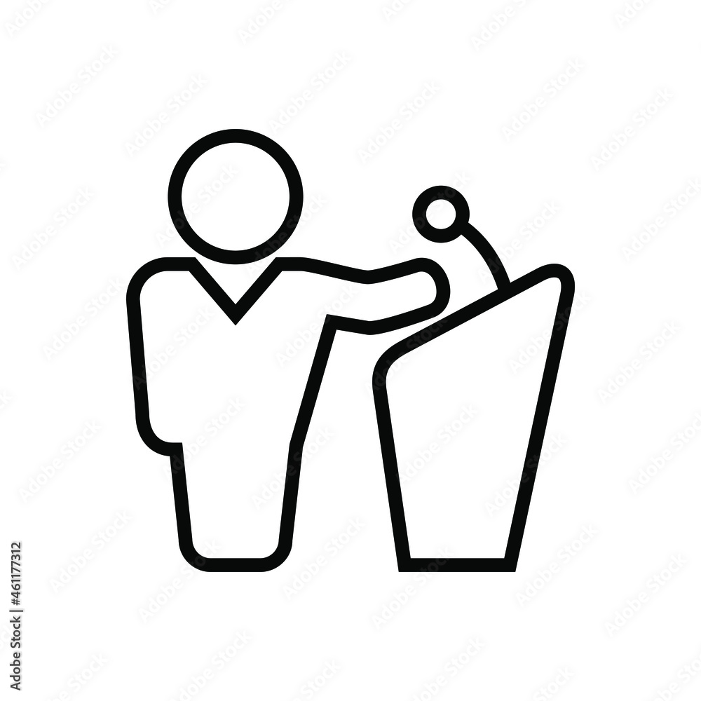 Public speech icon Public speech icon