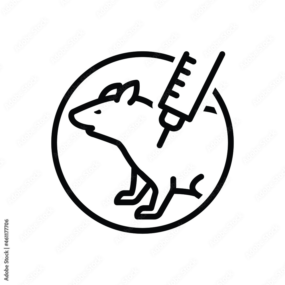 Black line icon for experiments Black line icon for experiments