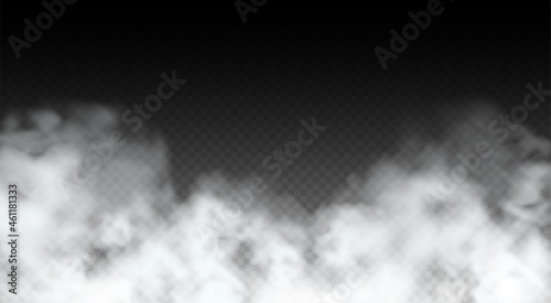 Vector Abstract realistic fog cloud design element