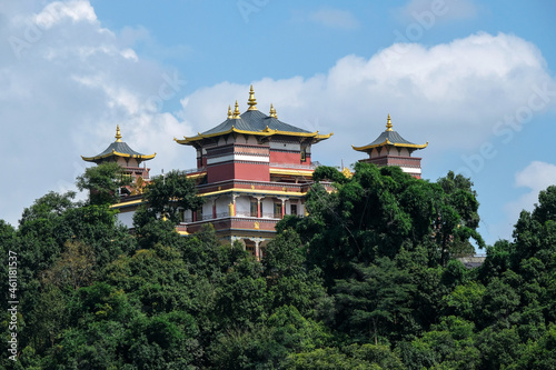 Kopan Monastery in the Kathmandu Valley, Nepal. photo