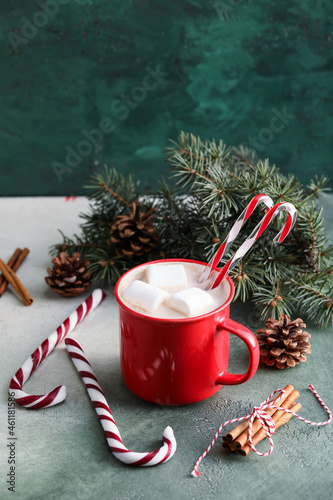Hot chocolate with marshmal...