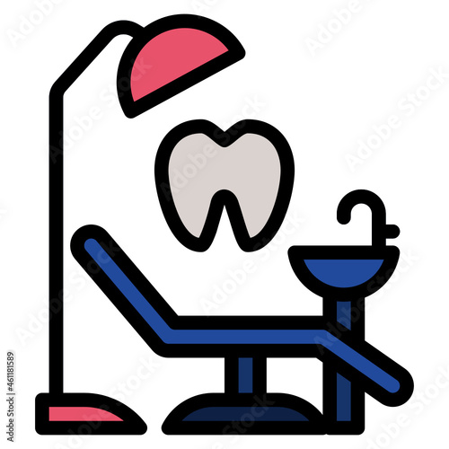 dentist line icon