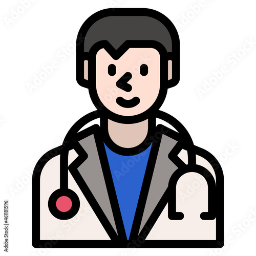 doctor line icon