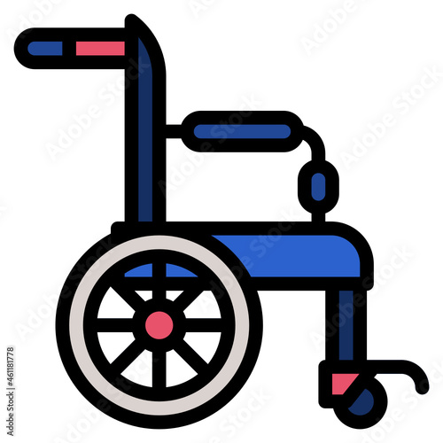 wheelchair line icon