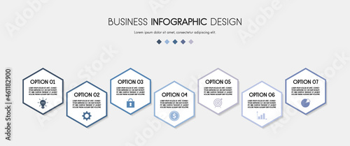 Business infographic design. Flowchart concept. Vector