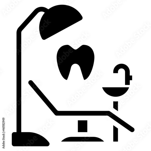 dentist glyph icon