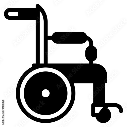 wheelchair glyph icon