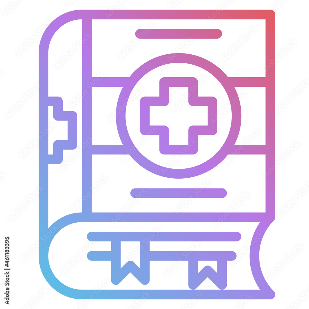 Obraz premium book gradient icon